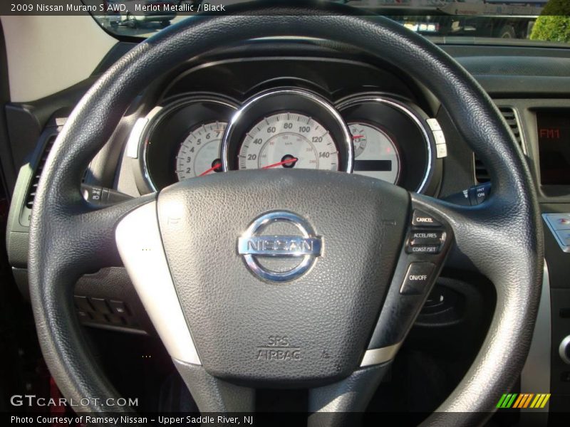 Merlot Metallic / Black 2009 Nissan Murano S AWD