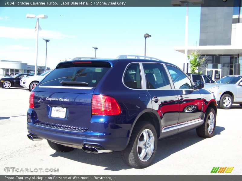 Lapis Blue Metallic / Stone/Steel Grey 2004 Porsche Cayenne Turbo