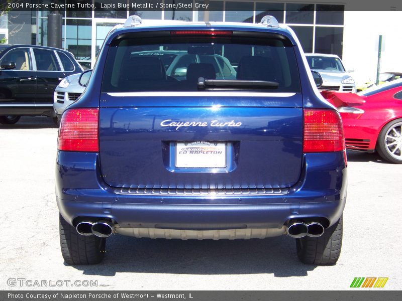 Lapis Blue Metallic / Stone/Steel Grey 2004 Porsche Cayenne Turbo