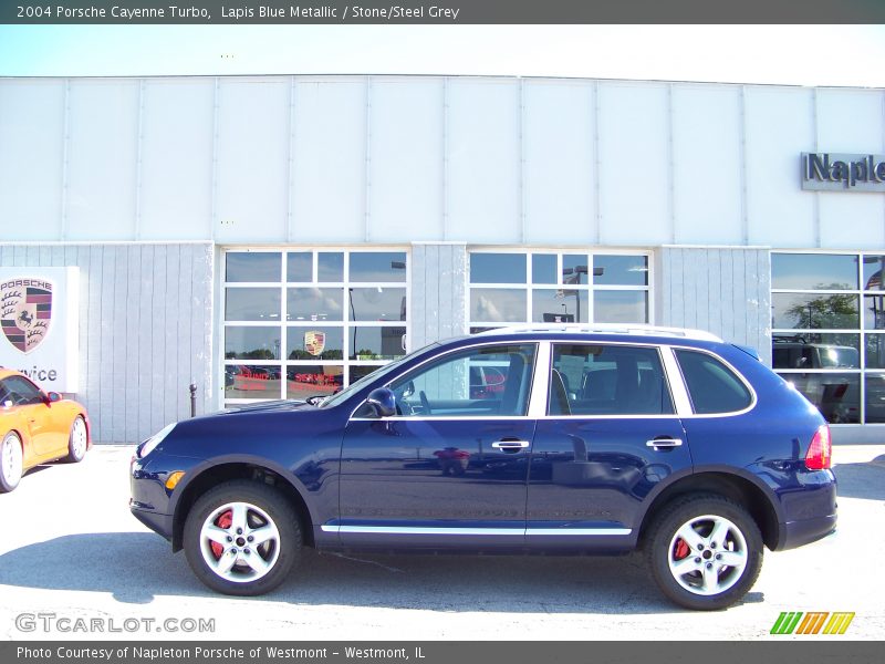 Lapis Blue Metallic / Stone/Steel Grey 2004 Porsche Cayenne Turbo