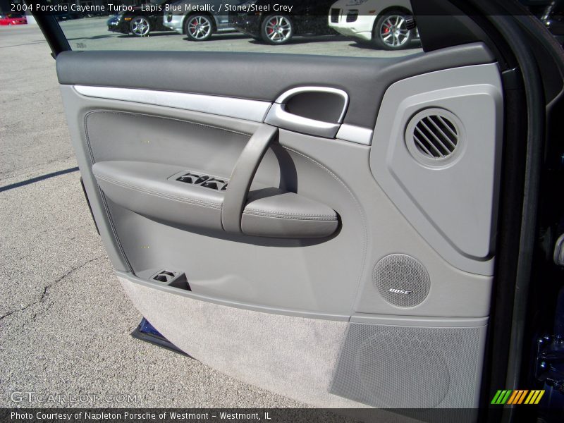 Lapis Blue Metallic / Stone/Steel Grey 2004 Porsche Cayenne Turbo