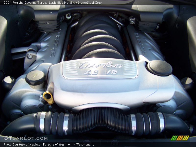 Lapis Blue Metallic / Stone/Steel Grey 2004 Porsche Cayenne Turbo