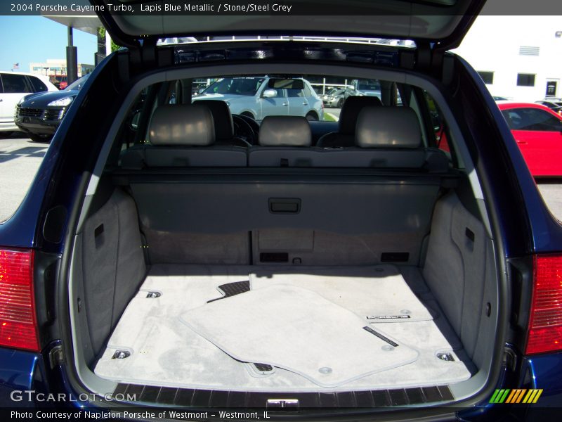 Lapis Blue Metallic / Stone/Steel Grey 2004 Porsche Cayenne Turbo