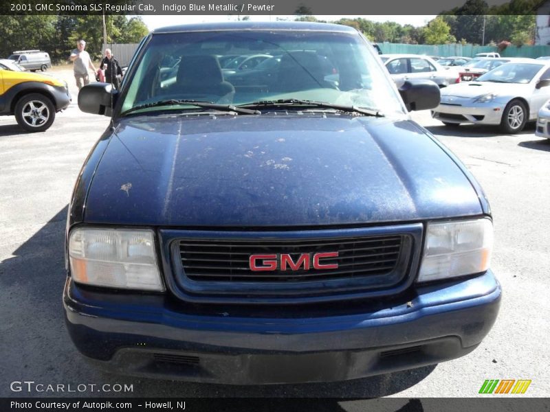 Indigo Blue Metallic / Pewter 2001 GMC Sonoma SLS Regular Cab