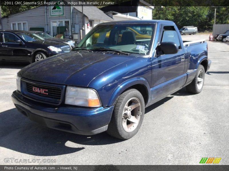 Indigo Blue Metallic / Pewter 2001 GMC Sonoma SLS Regular Cab