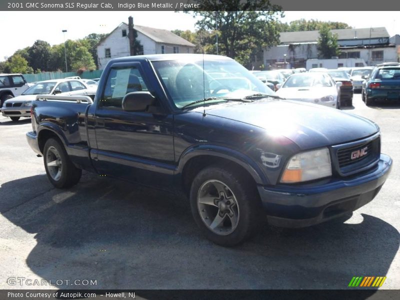 Indigo Blue Metallic / Pewter 2001 GMC Sonoma SLS Regular Cab
