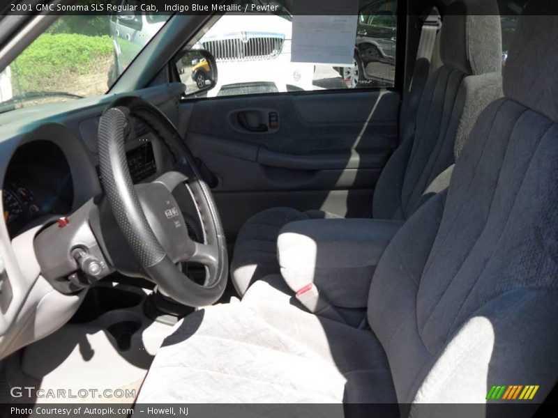 Indigo Blue Metallic / Pewter 2001 GMC Sonoma SLS Regular Cab