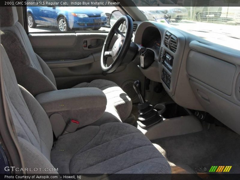 Indigo Blue Metallic / Pewter 2001 GMC Sonoma SLS Regular Cab