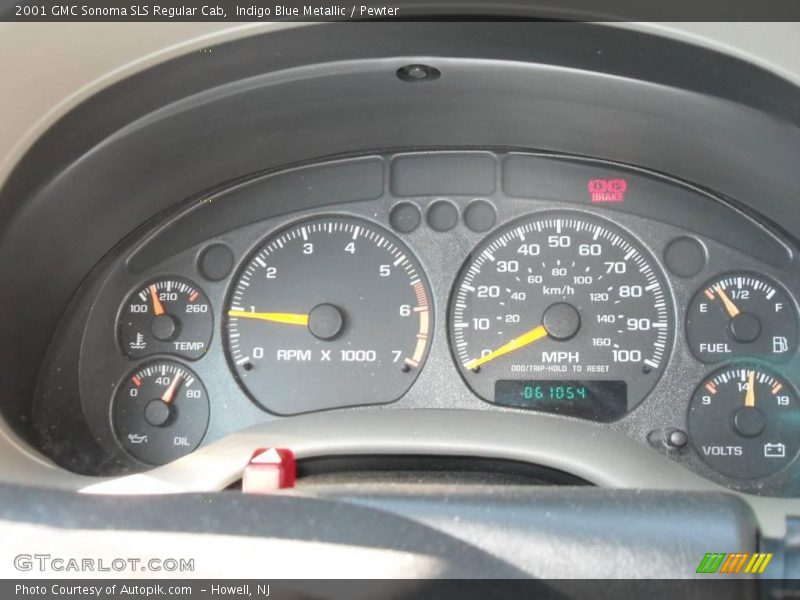 Indigo Blue Metallic / Pewter 2001 GMC Sonoma SLS Regular Cab