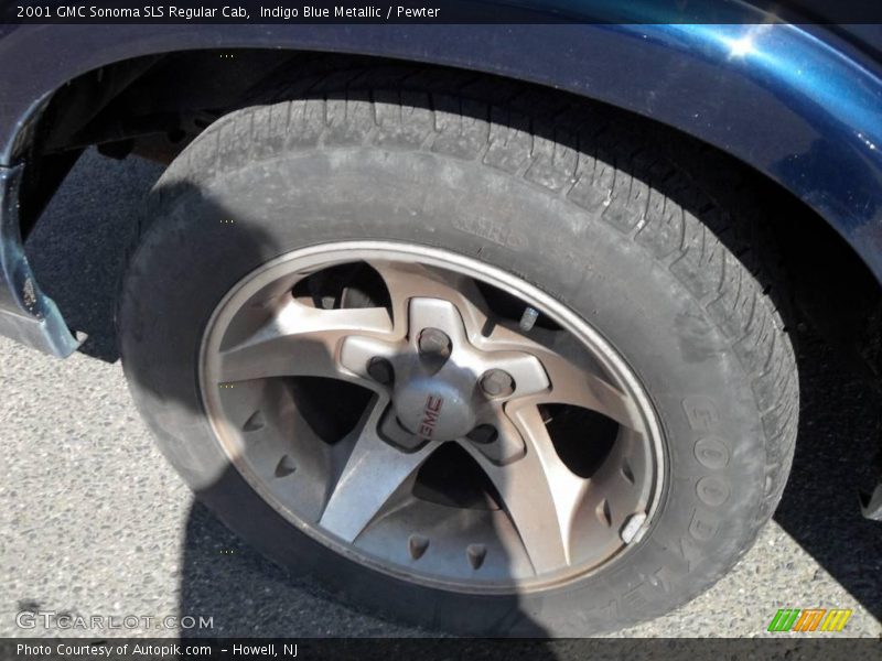 Indigo Blue Metallic / Pewter 2001 GMC Sonoma SLS Regular Cab