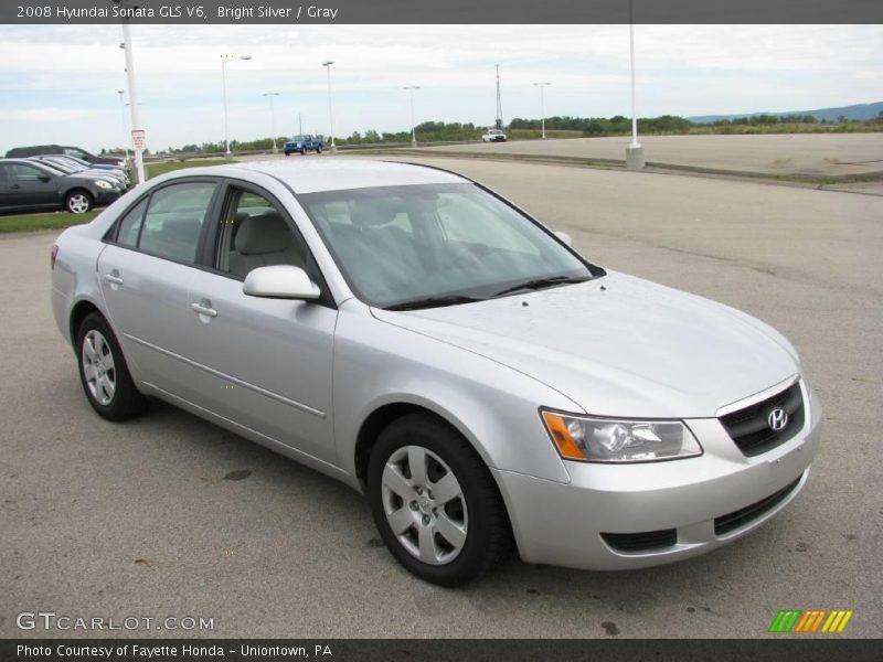 Bright Silver / Gray 2008 Hyundai Sonata GLS V6