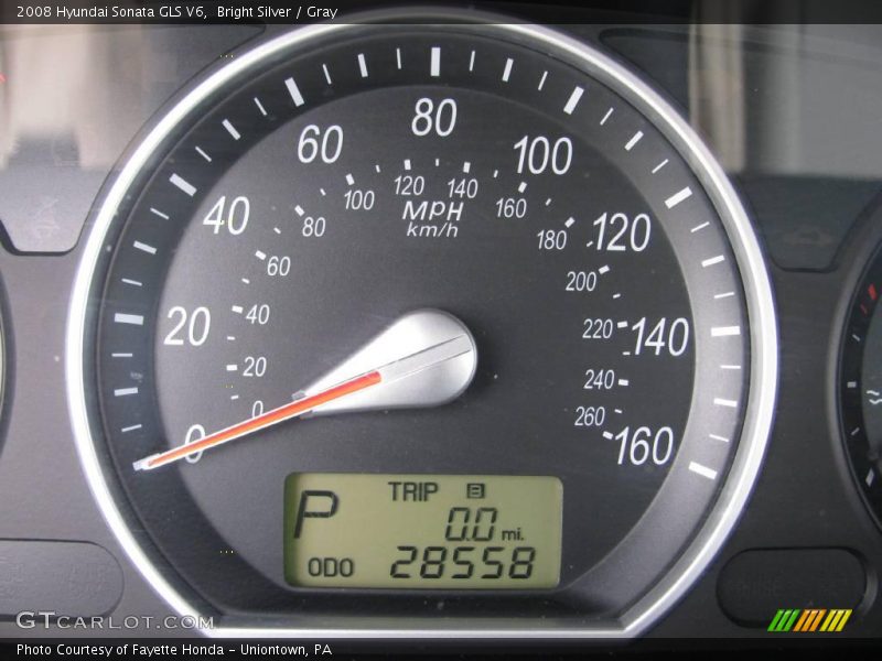 Bright Silver / Gray 2008 Hyundai Sonata GLS V6