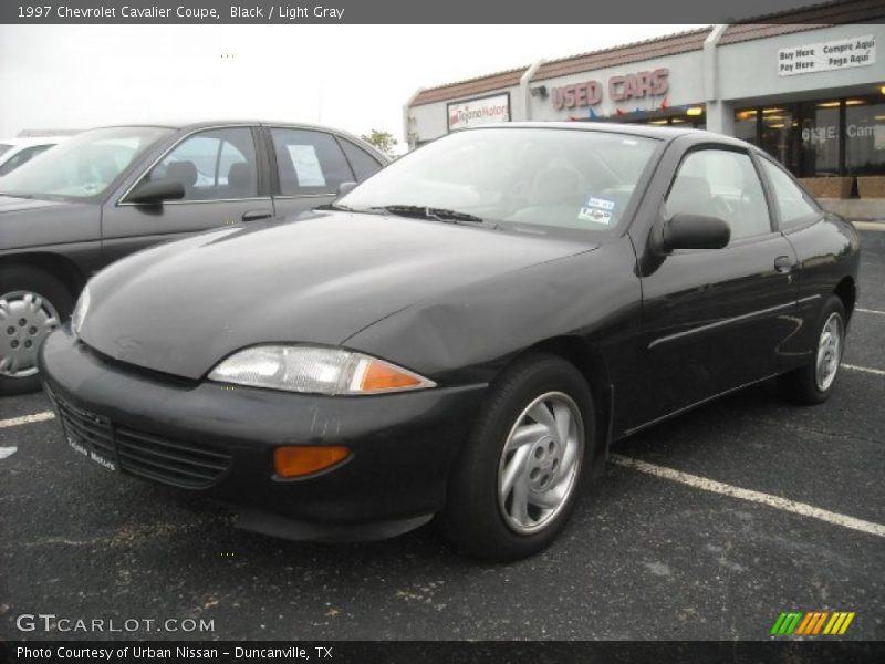 Black / Light Gray 1997 Chevrolet Cavalier Coupe