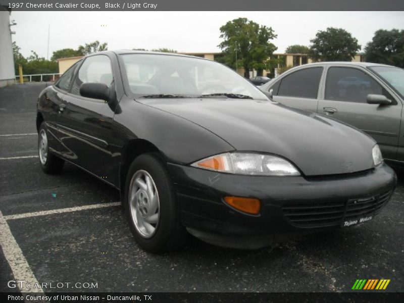 Black / Light Gray 1997 Chevrolet Cavalier Coupe