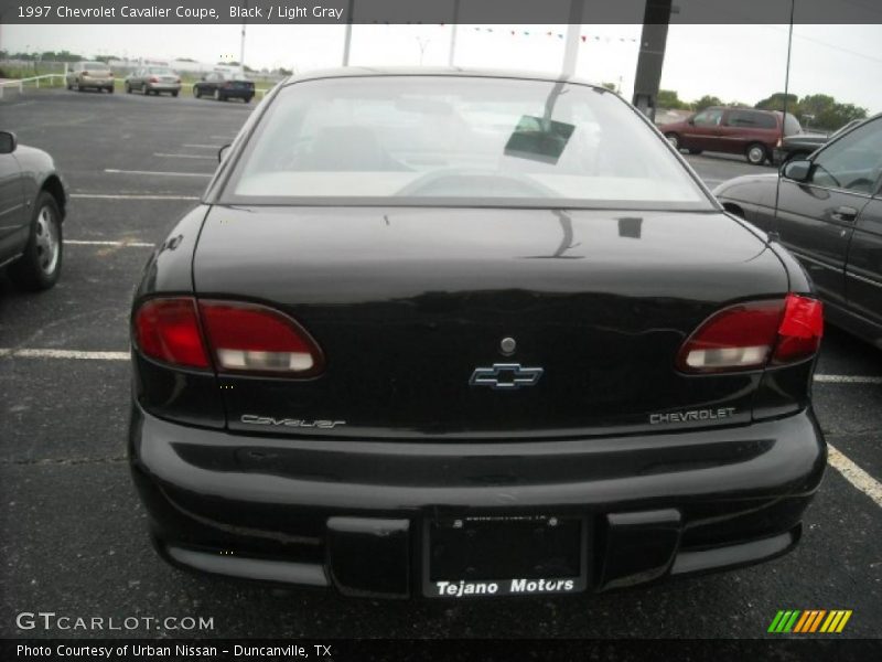 Black / Light Gray 1997 Chevrolet Cavalier Coupe