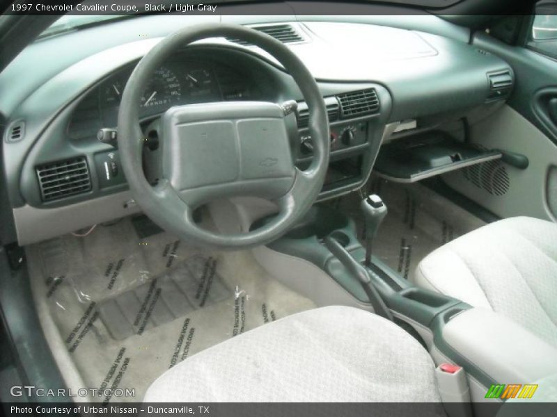 Black / Light Gray 1997 Chevrolet Cavalier Coupe