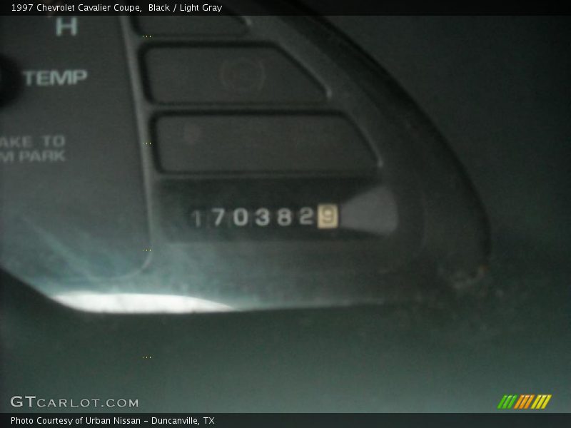 Black / Light Gray 1997 Chevrolet Cavalier Coupe