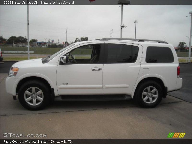 Blizzard White / Almond 2008 Nissan Armada SE