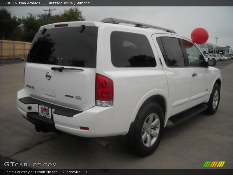 Blizzard White / Almond 2008 Nissan Armada SE