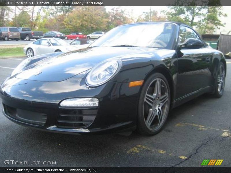 Black / Sand Beige 2010 Porsche 911 Carrera S Cabriolet