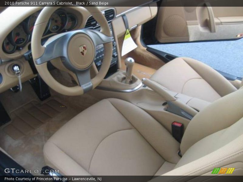 Black / Sand Beige 2010 Porsche 911 Carrera S Cabriolet