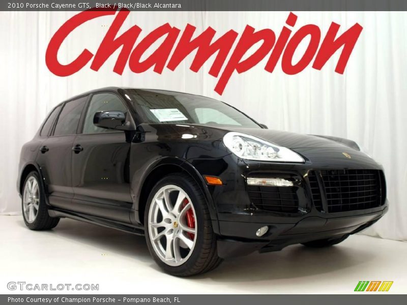 Black / Black/Black Alcantara 2010 Porsche Cayenne GTS