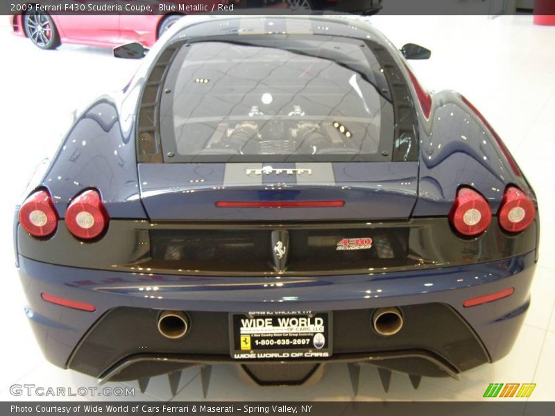 Blue Metallic / Red 2009 Ferrari F430 Scuderia Coupe