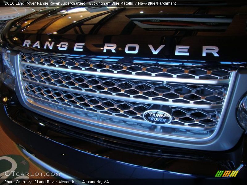 Buckingham Blue Metallic / Navy Blue/Parchment 2010 Land Rover Range Rover Supercharged