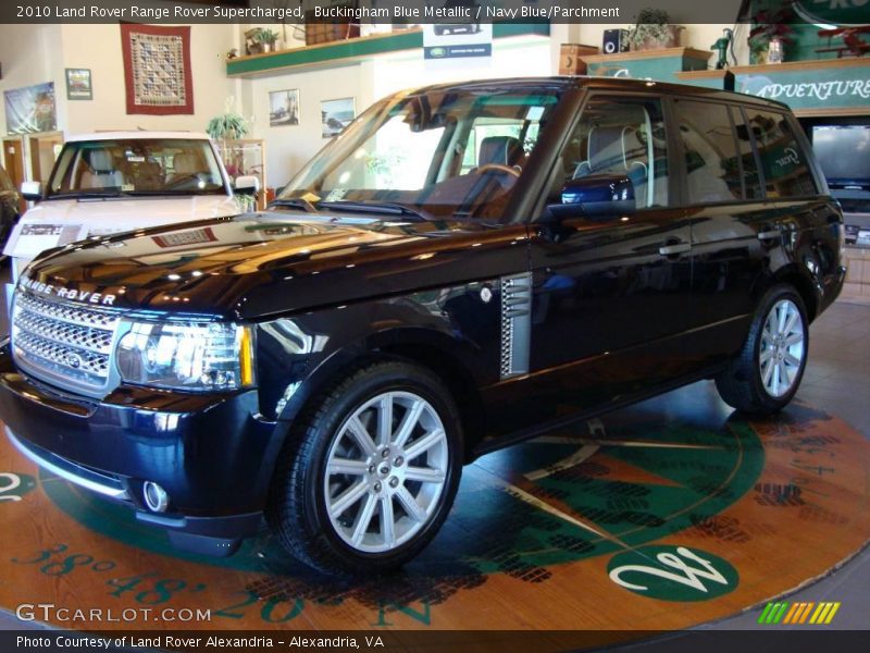 Buckingham Blue Metallic / Navy Blue/Parchment 2010 Land Rover Range Rover Supercharged