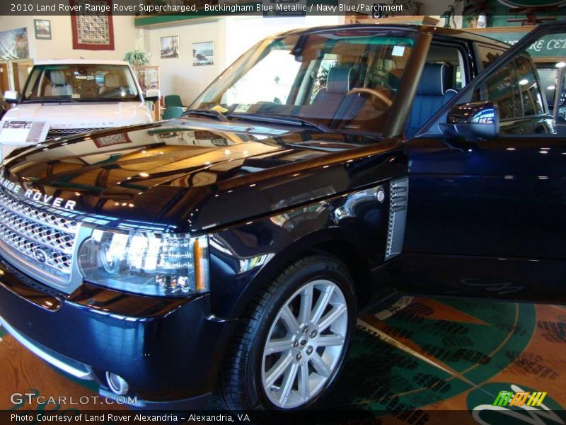 Buckingham Blue Metallic / Navy Blue/Parchment 2010 Land Rover Range Rover Supercharged