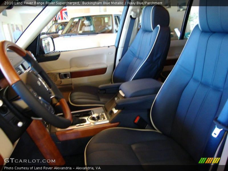 Buckingham Blue Metallic / Navy Blue/Parchment 2010 Land Rover Range Rover Supercharged