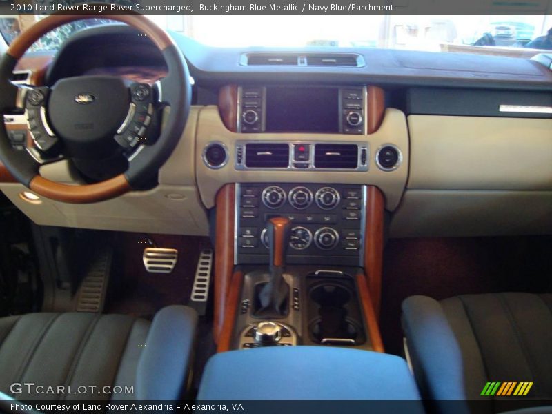 Buckingham Blue Metallic / Navy Blue/Parchment 2010 Land Rover Range Rover Supercharged