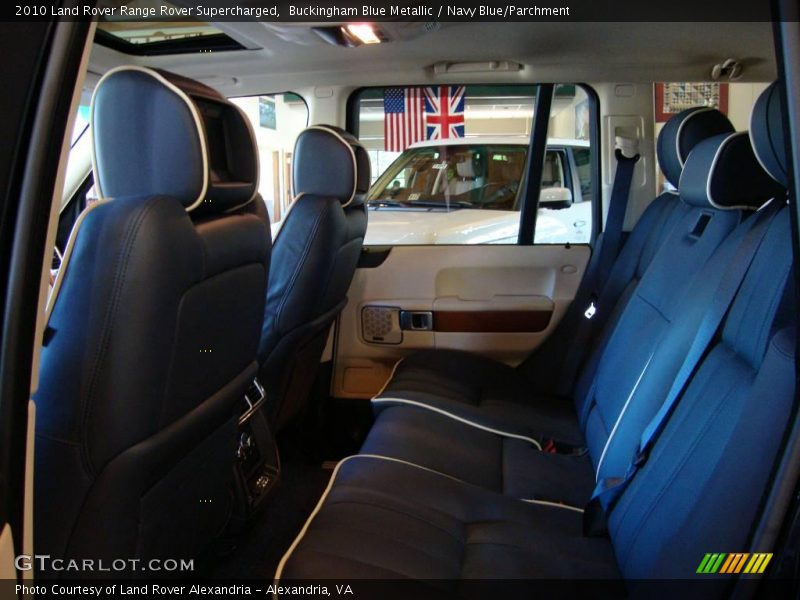 Buckingham Blue Metallic / Navy Blue/Parchment 2010 Land Rover Range Rover Supercharged