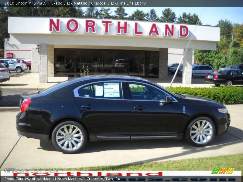 Tuxedo Black Metallic / Charcoal Black/Fine Line Ebony 2010 Lincoln MKS AWD