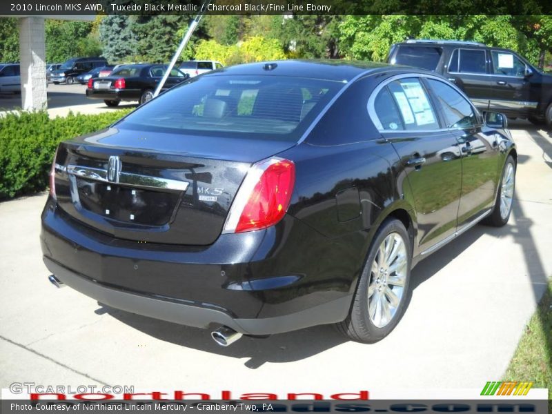 Tuxedo Black Metallic / Charcoal Black/Fine Line Ebony 2010 Lincoln MKS AWD