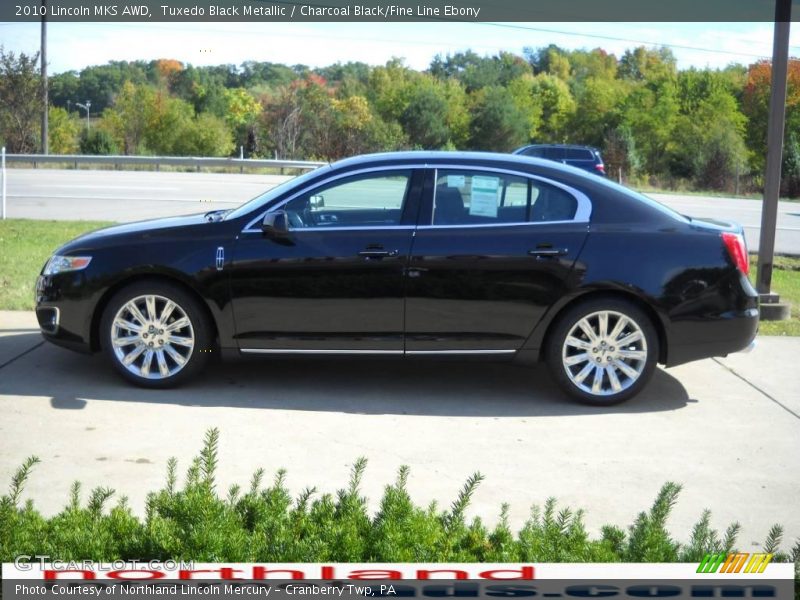 Tuxedo Black Metallic / Charcoal Black/Fine Line Ebony 2010 Lincoln MKS AWD