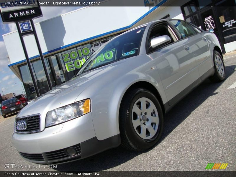 Light Silver Metallic / Ebony 2002 Audi A4 1.8T Sedan