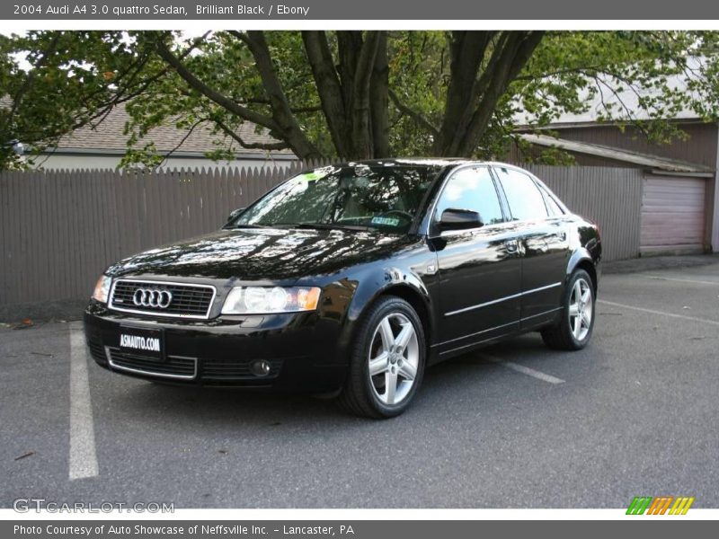 Brilliant Black / Ebony 2004 Audi A4 3.0 quattro Sedan