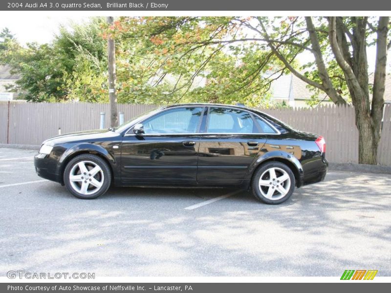 Brilliant Black / Ebony 2004 Audi A4 3.0 quattro Sedan