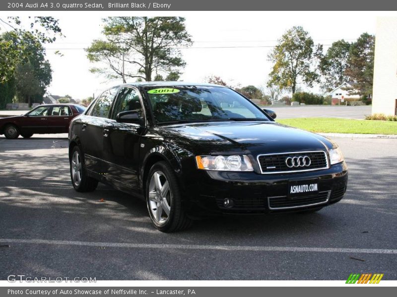 Brilliant Black / Ebony 2004 Audi A4 3.0 quattro Sedan
