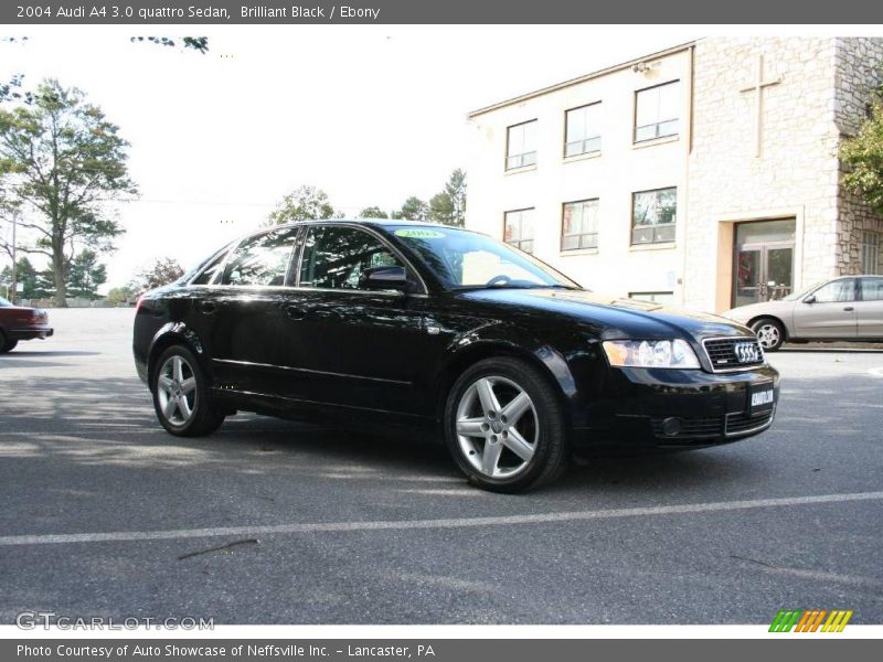 Brilliant Black / Ebony 2004 Audi A4 3.0 quattro Sedan