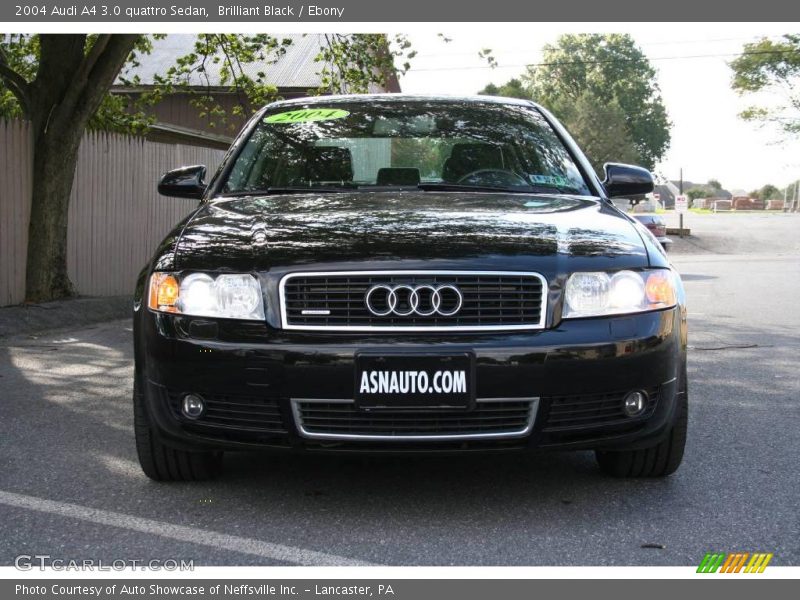 Brilliant Black / Ebony 2004 Audi A4 3.0 quattro Sedan
