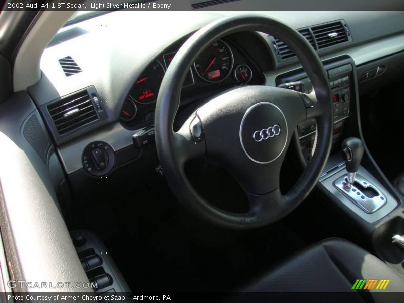 Light Silver Metallic / Ebony 2002 Audi A4 1.8T Sedan