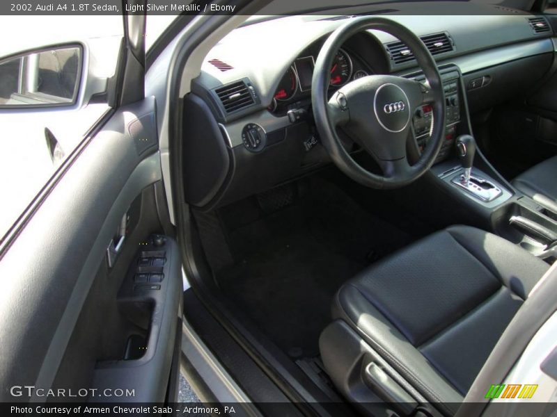 Light Silver Metallic / Ebony 2002 Audi A4 1.8T Sedan