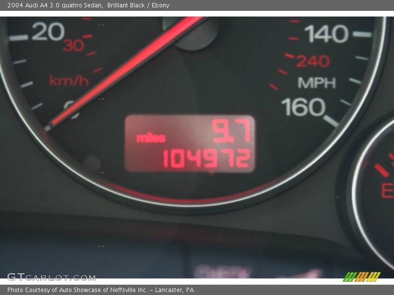 Brilliant Black / Ebony 2004 Audi A4 3.0 quattro Sedan
