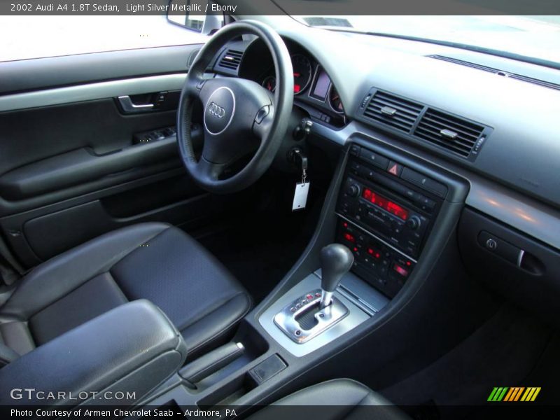 Light Silver Metallic / Ebony 2002 Audi A4 1.8T Sedan