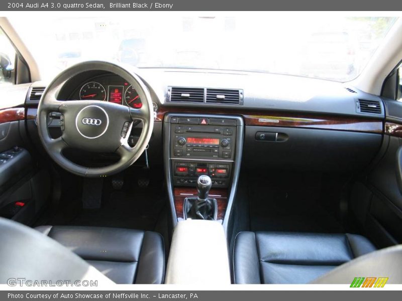 Brilliant Black / Ebony 2004 Audi A4 3.0 quattro Sedan