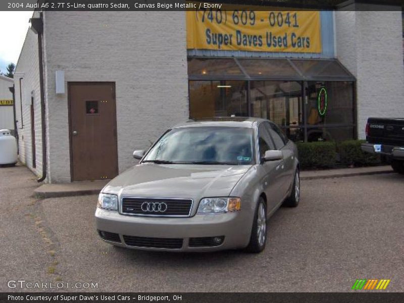 Canvas Beige Metallic / Ebony 2004 Audi A6 2.7T S-Line quattro Sedan