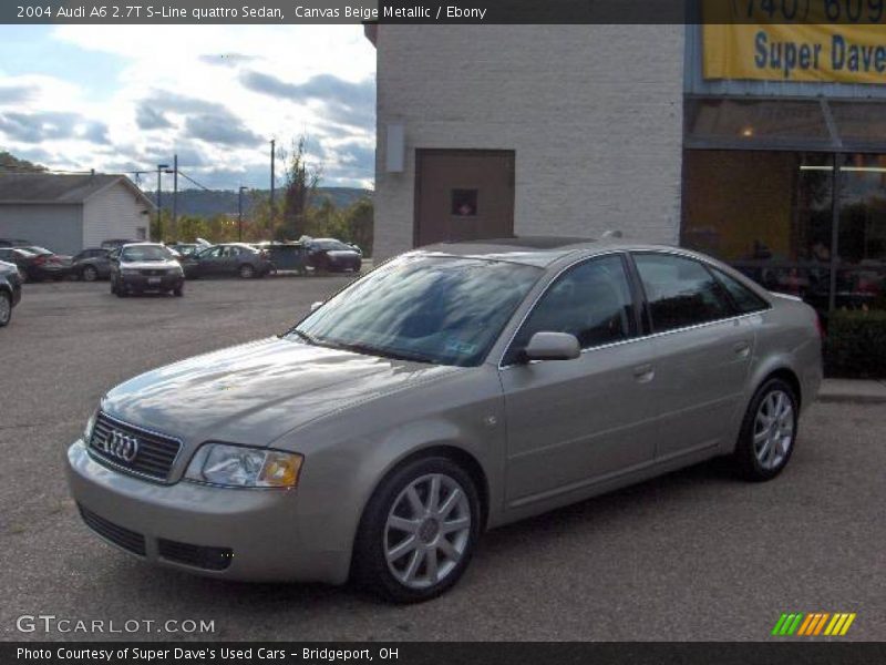 Canvas Beige Metallic / Ebony 2004 Audi A6 2.7T S-Line quattro Sedan