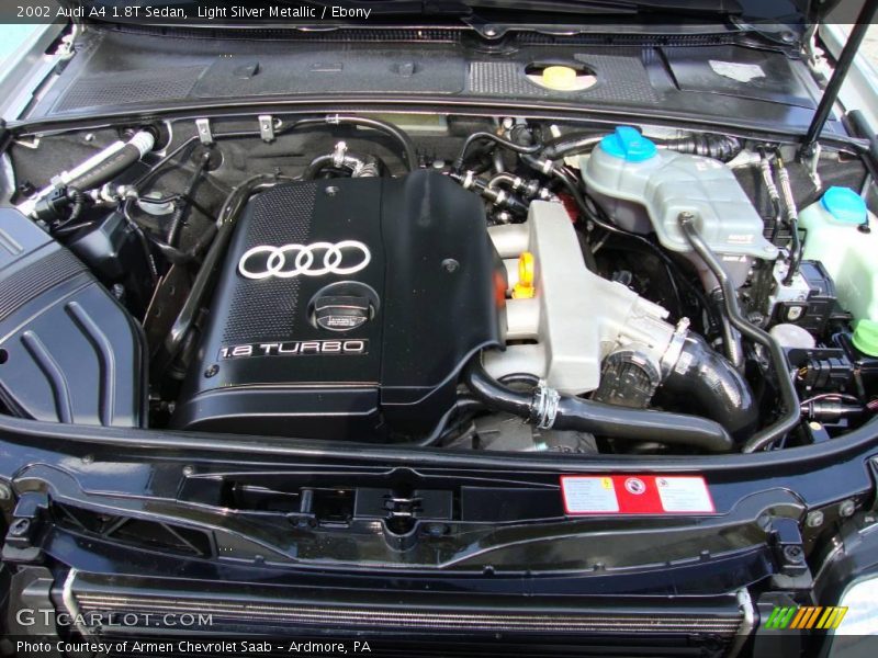Light Silver Metallic / Ebony 2002 Audi A4 1.8T Sedan